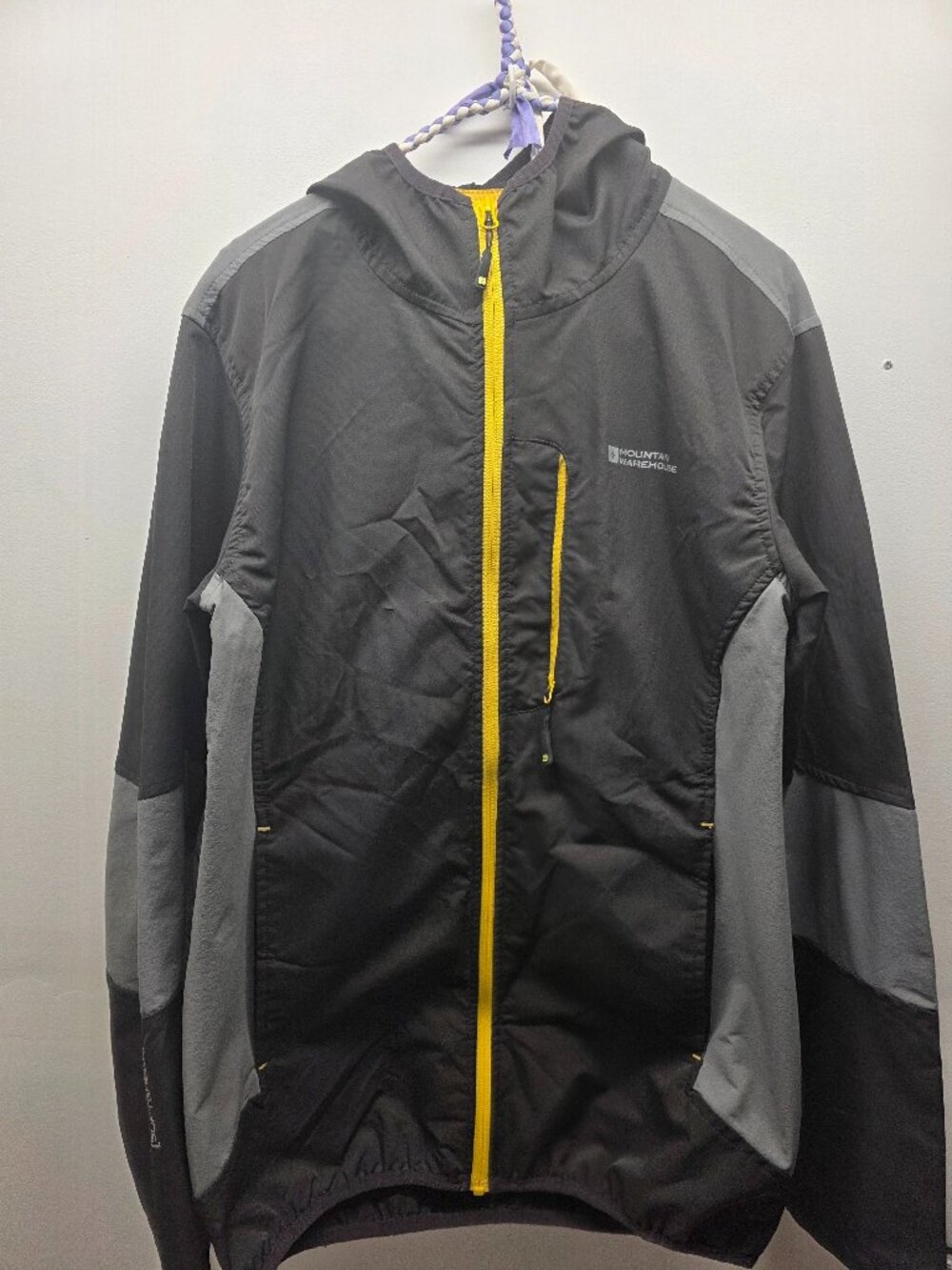 Mountain Warehouse Jacket mens MEDIUM windbreaker Hooded softshell Size M
